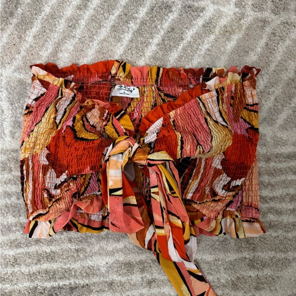 Colorful Abstract Tube Top - Picture 2 of 5